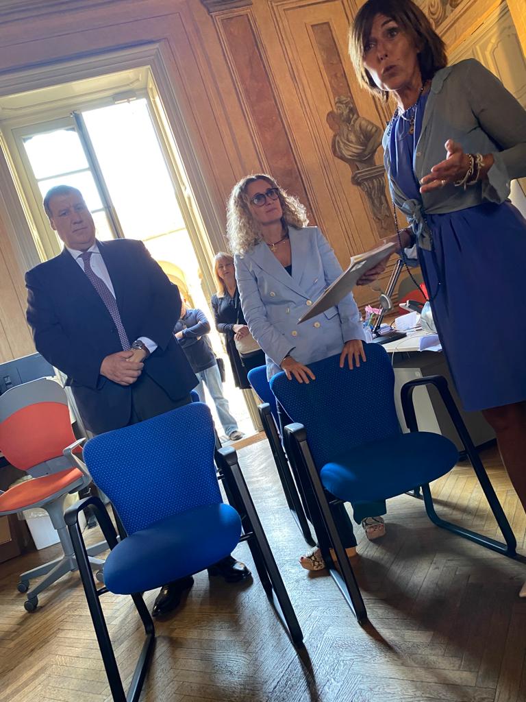 Alessio Cesareo, Questore provincia di Pavia, e Ilaria Marzi, direttore sanitario ATS 